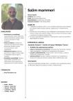 Curriculum de Salim Mammeri